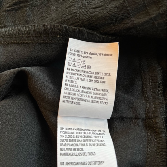 American Eagle women medium black faux wrap sundress - Picture 10 of 12